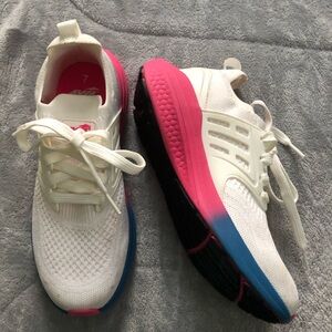 Avia White and Pink Athletic Shoes for Performance